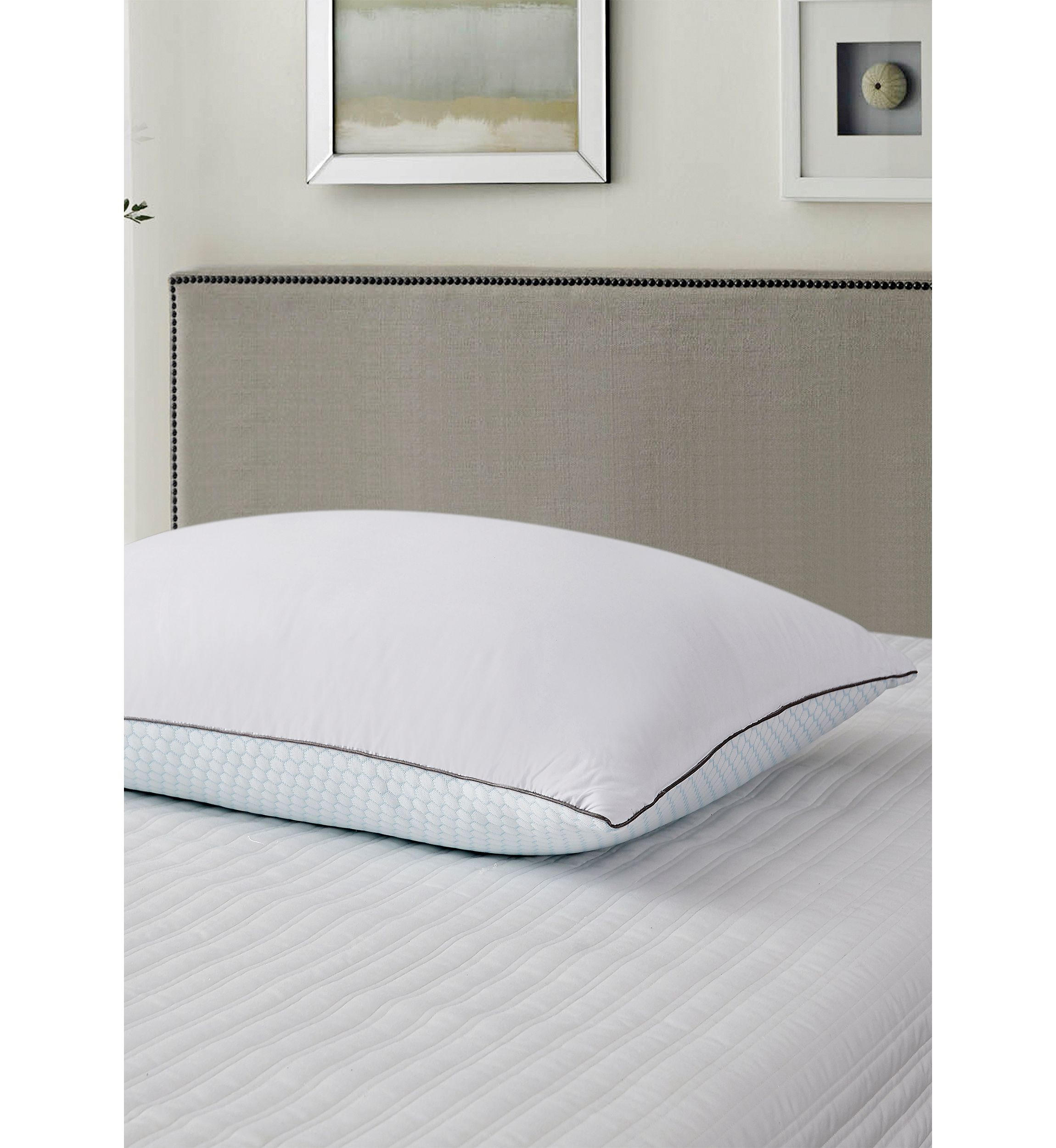 233 Thread Count Summer And  Winter White Goose Feather Bed Pillow - 2 Pack