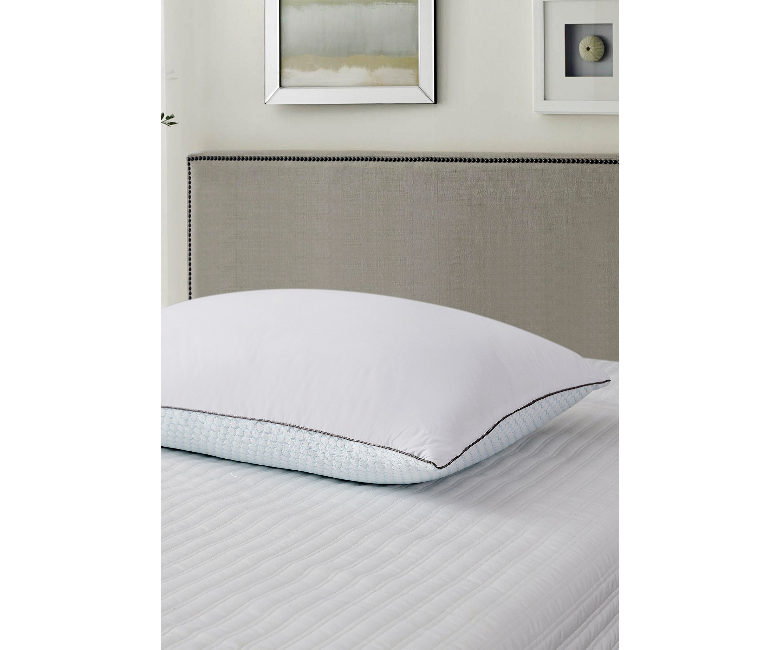 233 Thread Count Summer And  Winter White Goose Feather Bed Pillow - 2 Pack