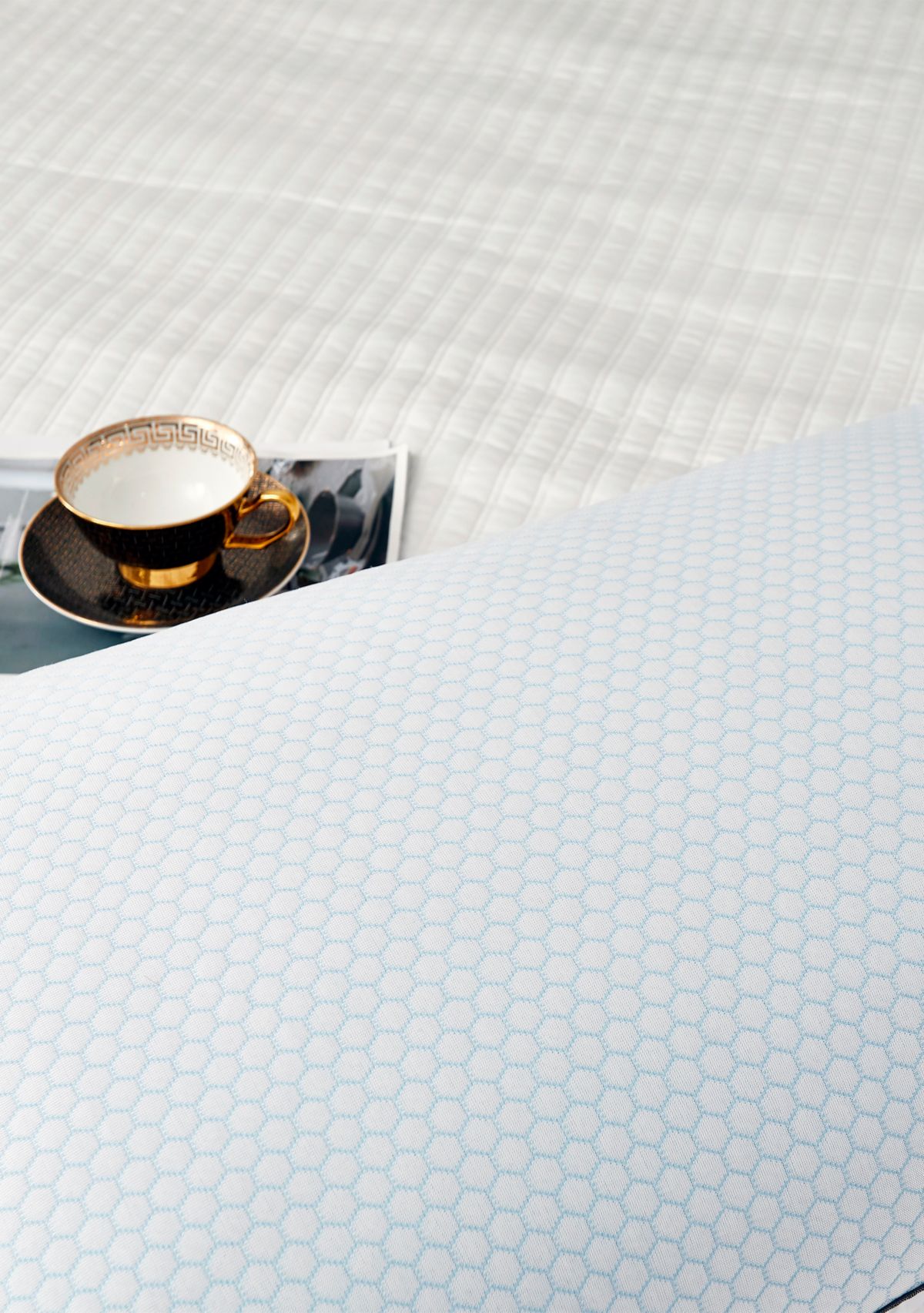 233 Thread Count Summer And  Winter White Goose Feather Bed Pillow - 2 Pack