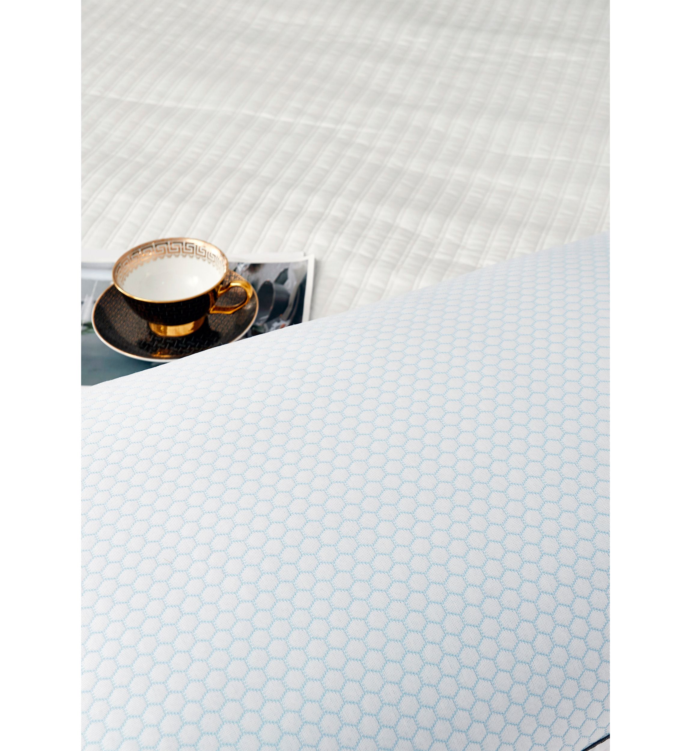 233 Thread Count Summer And  Winter White Goose Feather Bed Pillow - 2 Pack