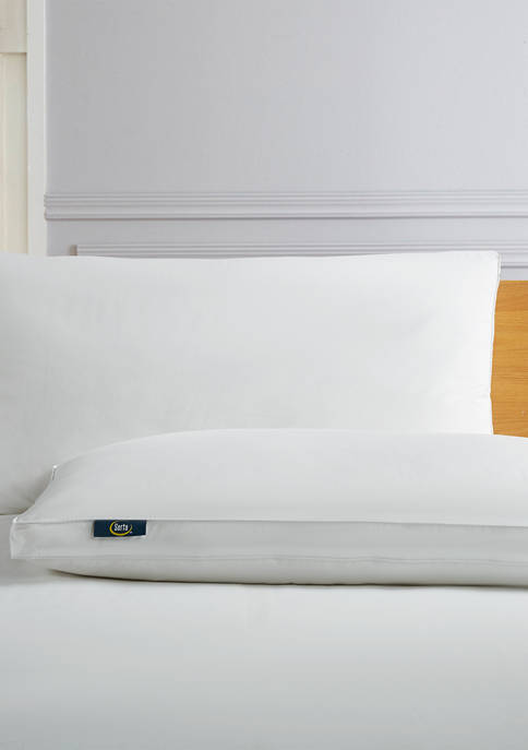 233 Thread Count White Goose Feather And Down Fiber Side Sleeper Pillow - 2 Pack