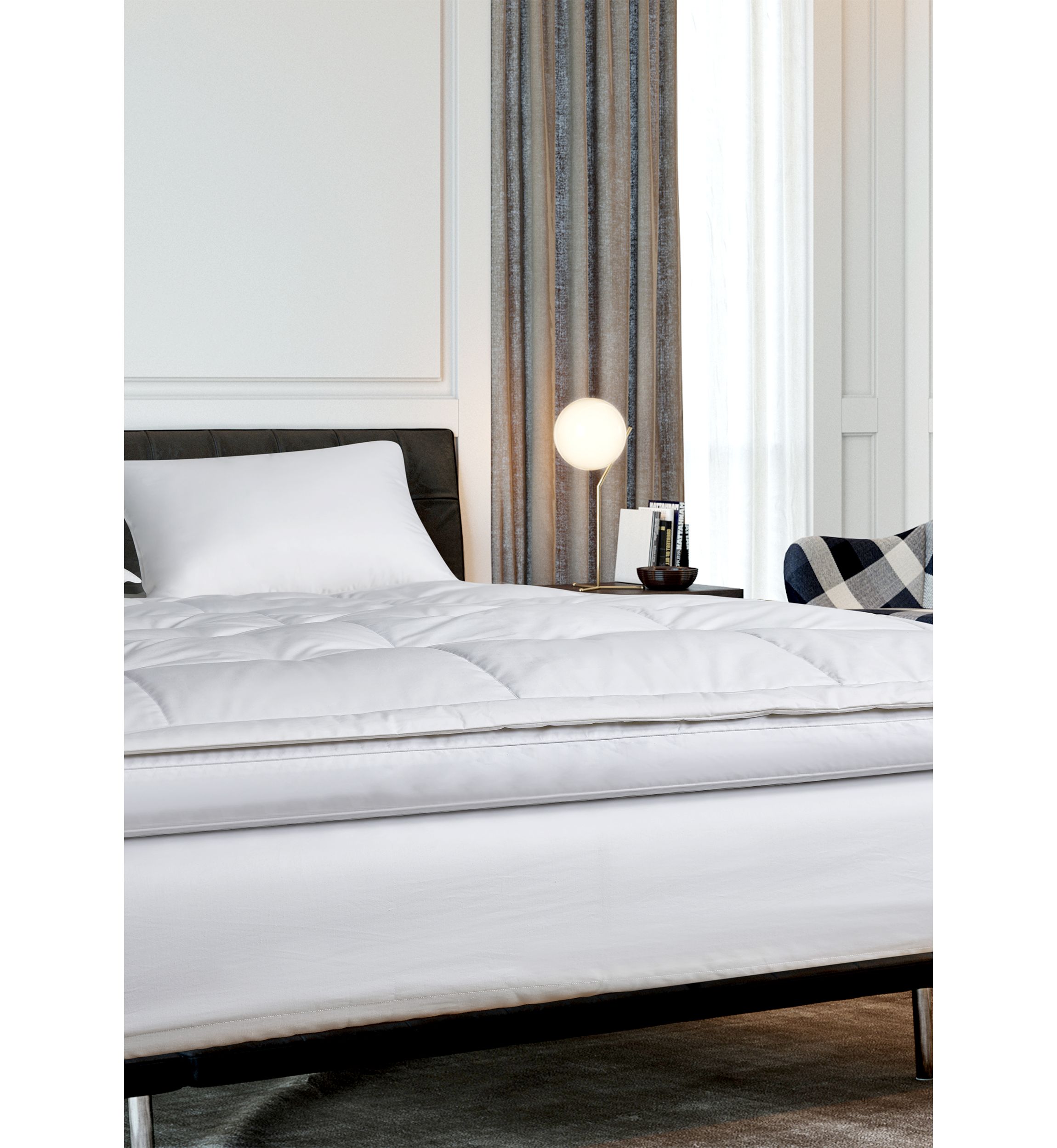 2-Inch Feather And Down Fiber Top Featherbed