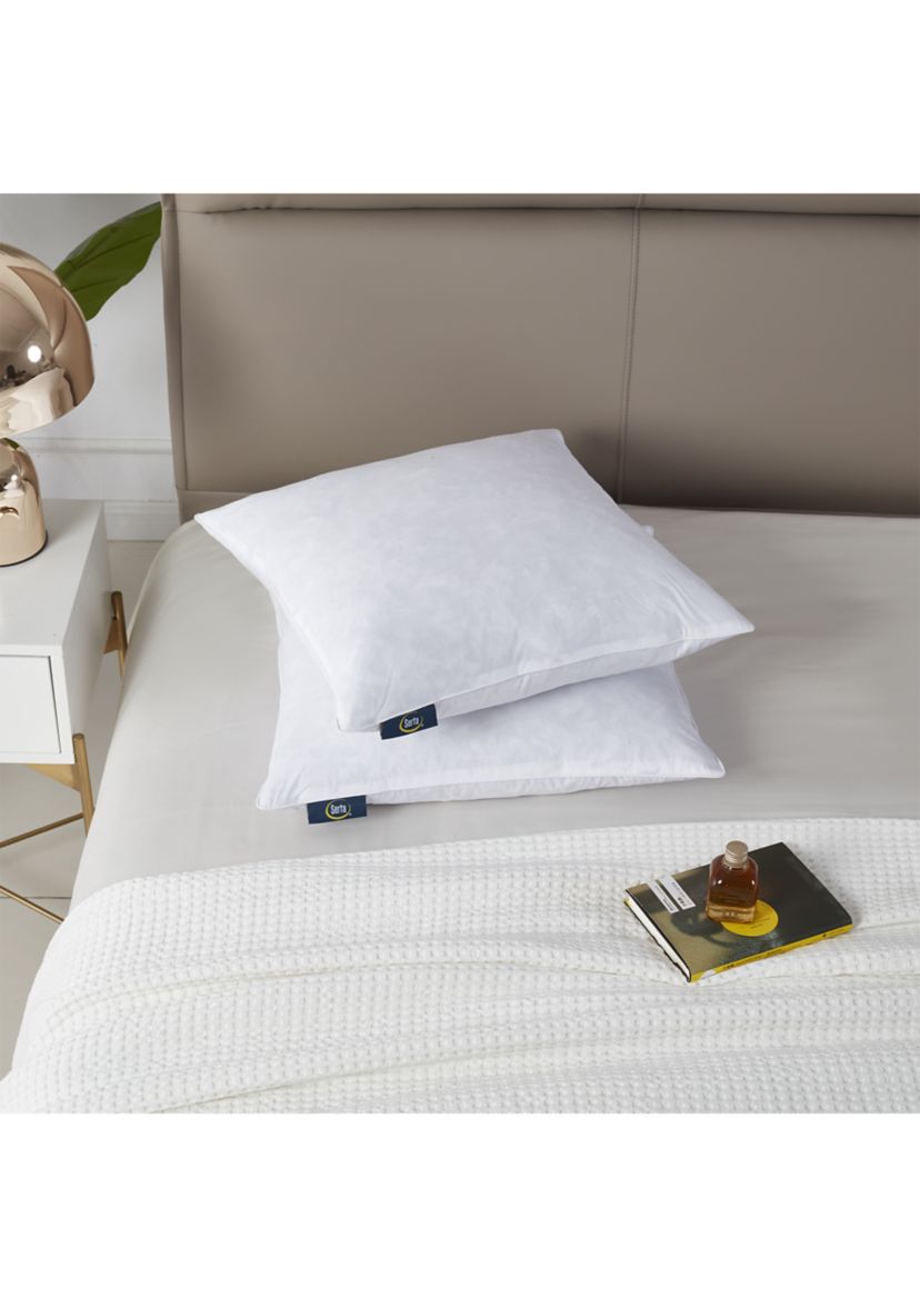 233 Thread Count Cotton Decorative Feather Pillow Insert (2 Pack) - Medium Firm