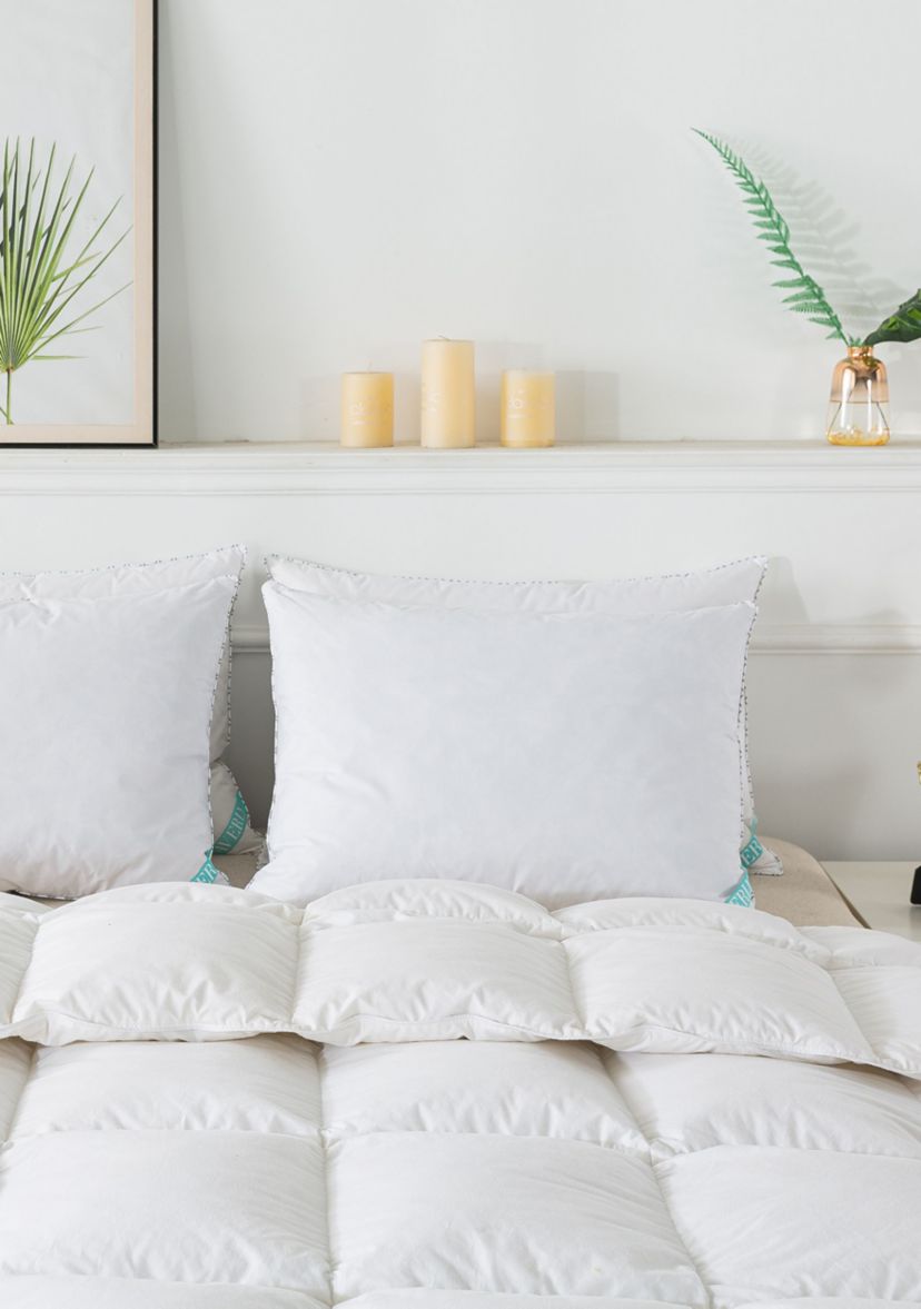 Antimicrobial White Down Blend Pillow
