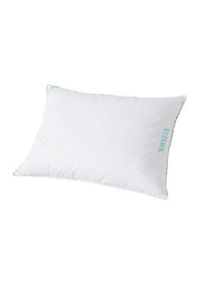 Waverly Antimicrobial 233 Thread Count Cotton White Duck Down Pillow