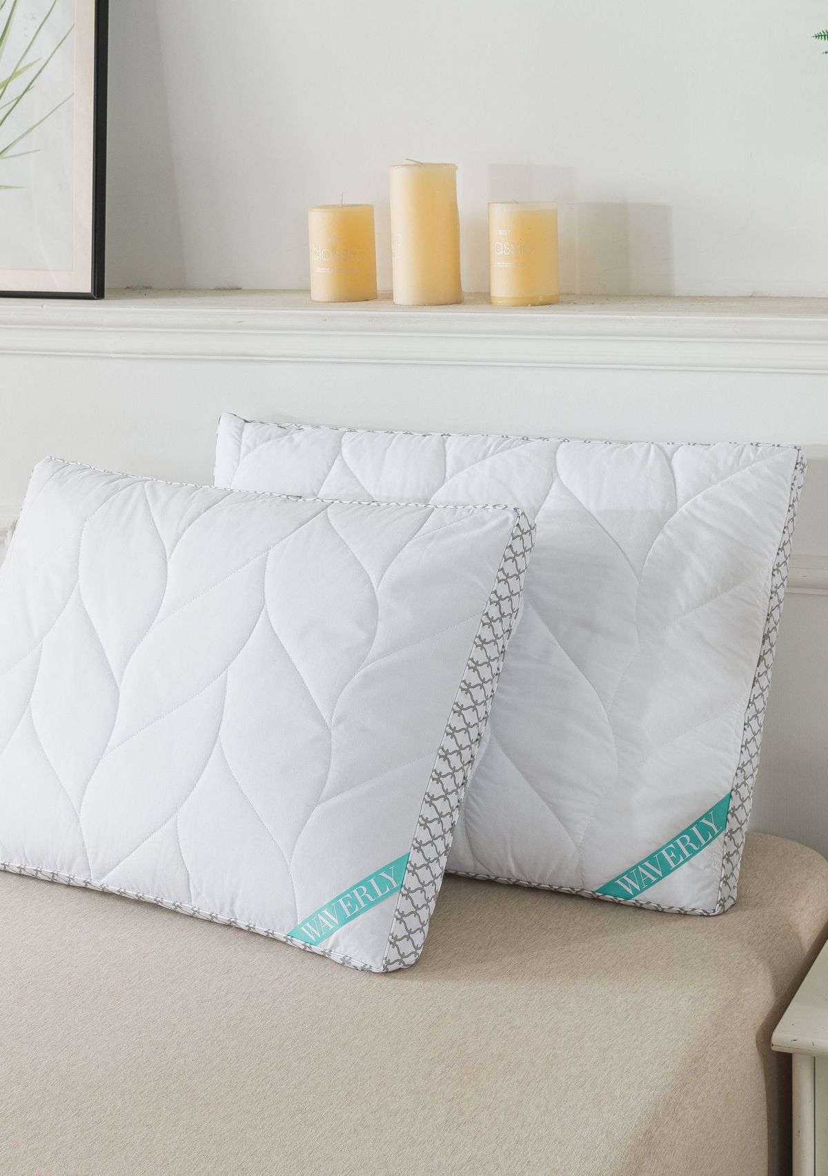Antimicrobial Quilted Nano Feather Gusseted Pillow