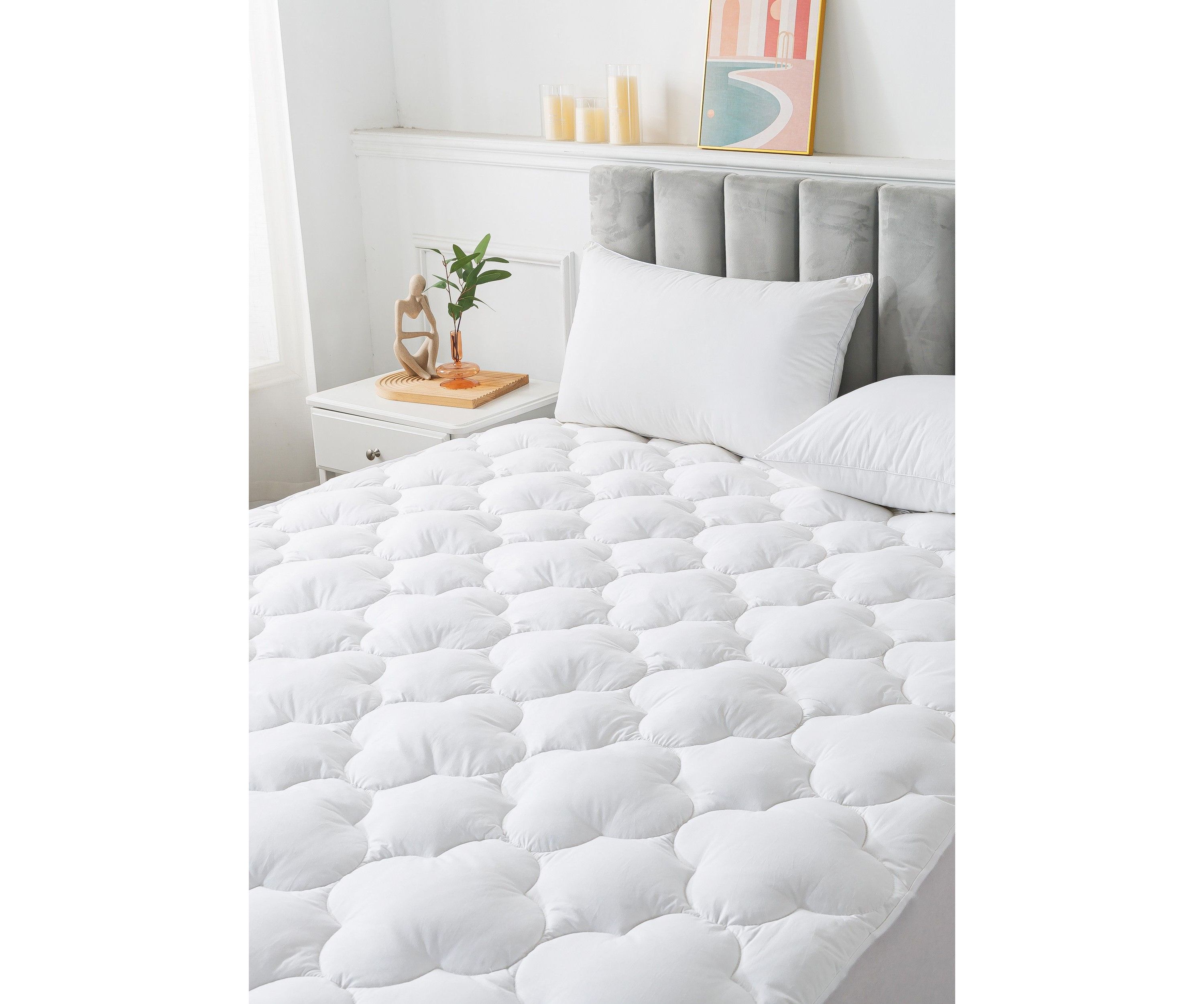 European White Down Mattress Pad