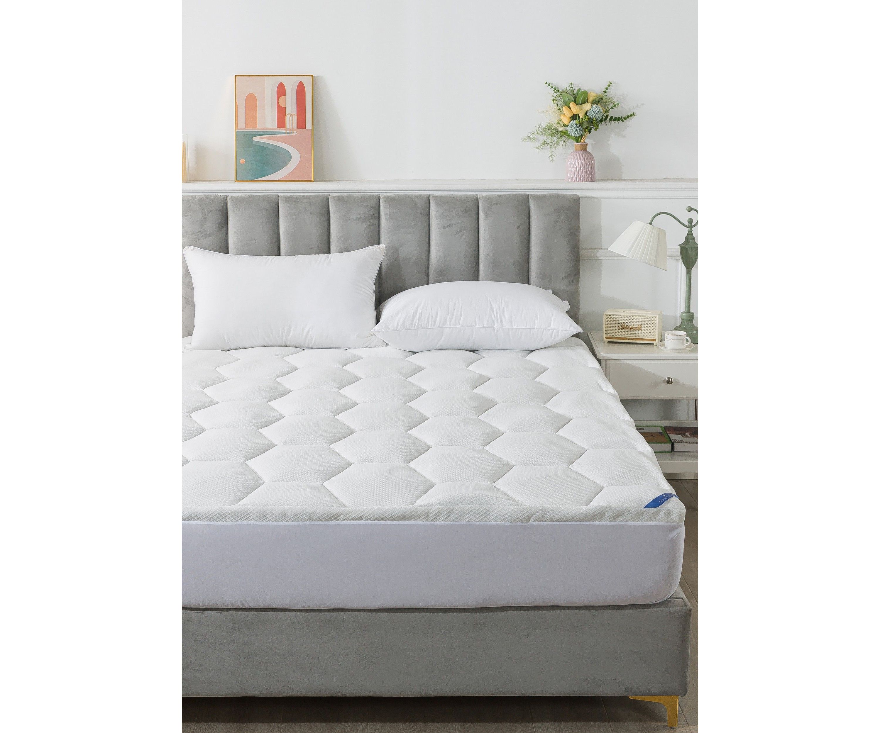 Honeycomb Soft Knit Mattress Topper