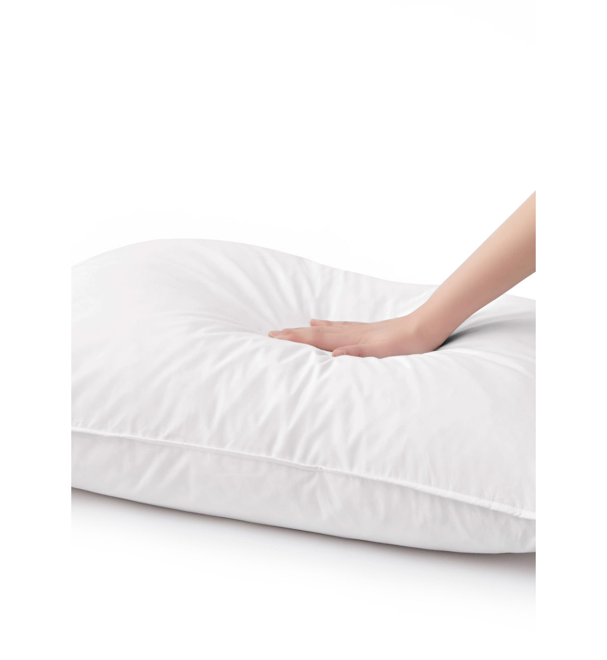 White Goose Feather & Down Pillow - Set of 2