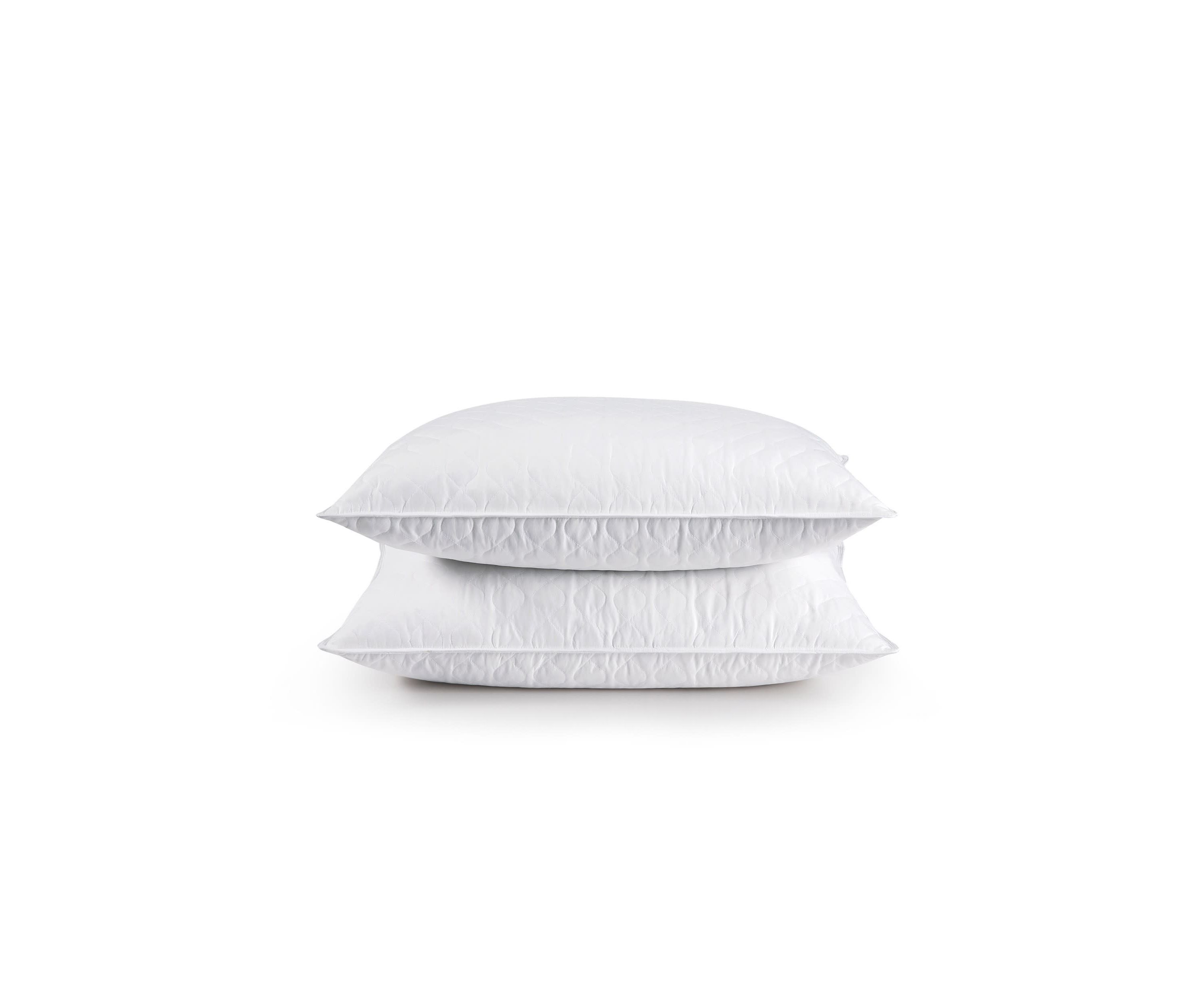 Quilted Feather and Polyester Blend Pillow - Set of 2