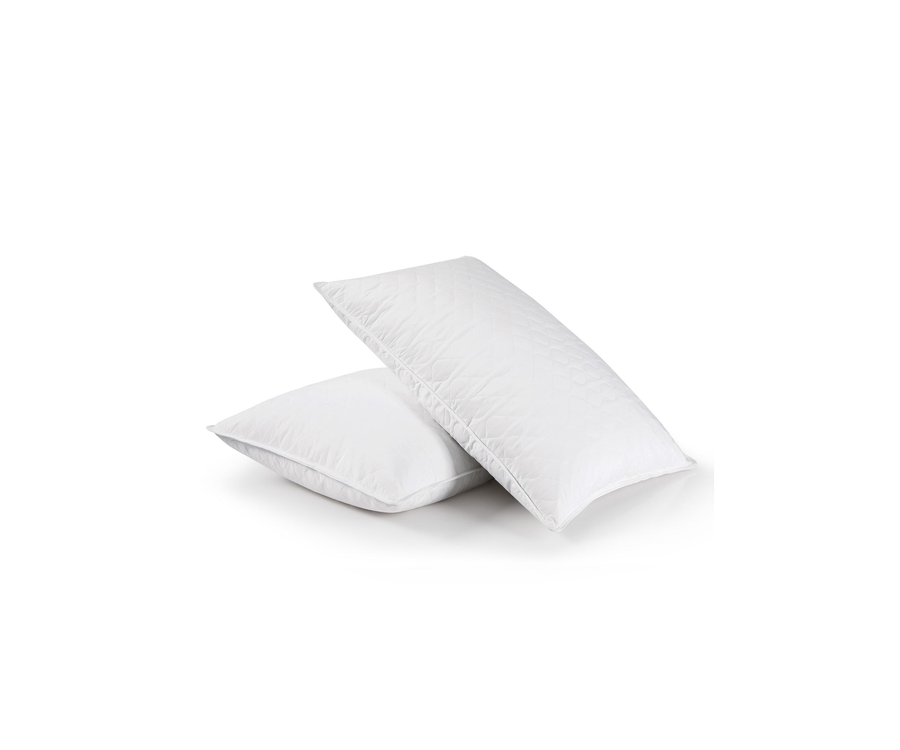 Quilted Feather and Polyester Blend Pillow - Set of 2