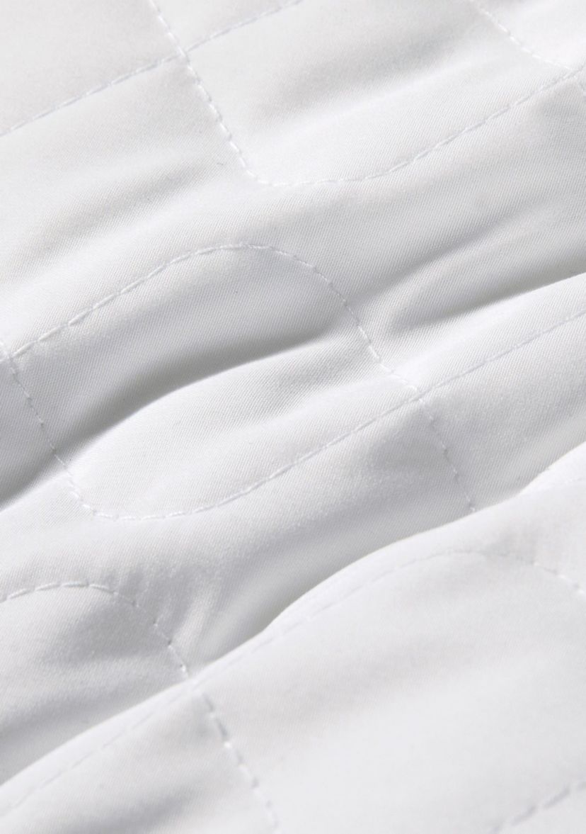 Quilted Feather and Polyester Blend Pillow - Set of 2
