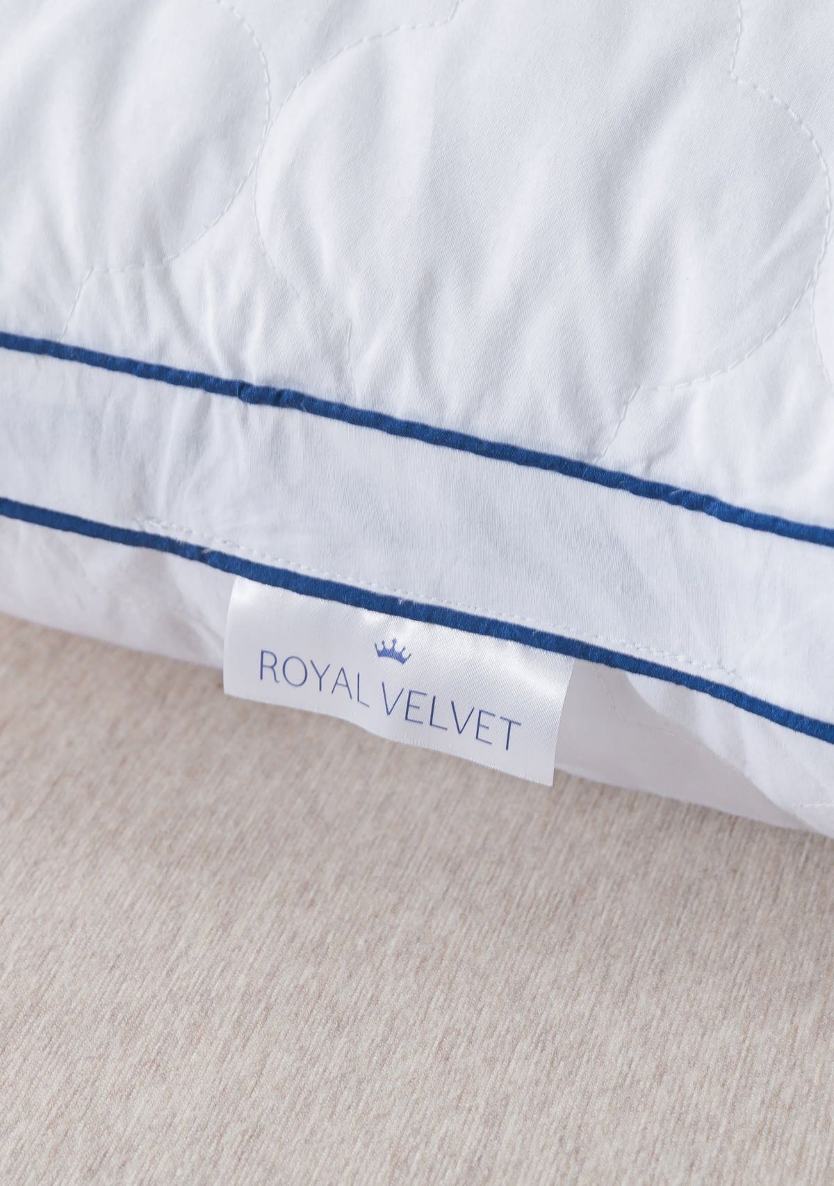 Royal Velvet White European Down Blend Surround Pillow