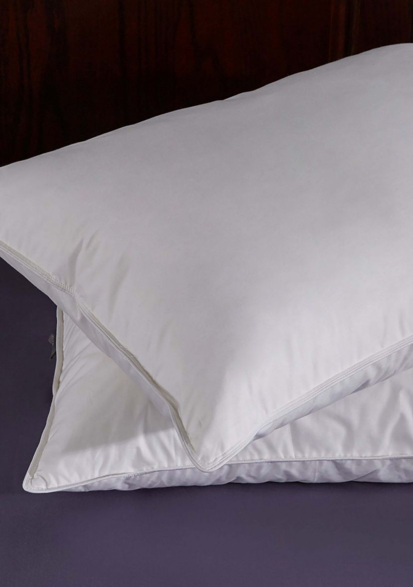Puredown White Goose Feather and Down Pillow, Queen (Set of 2)