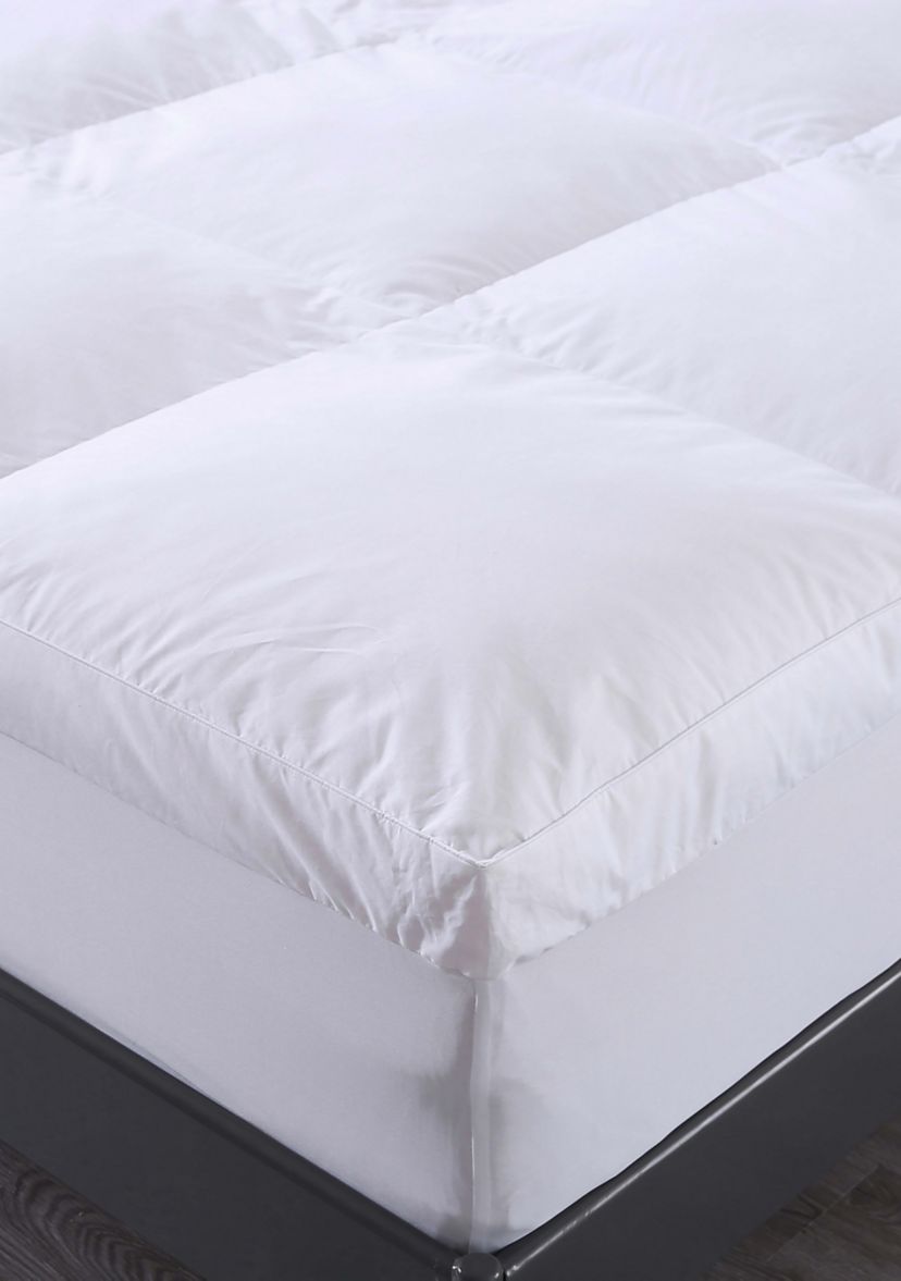 Nano Feather Filled Feather Bed with Cotton Cover