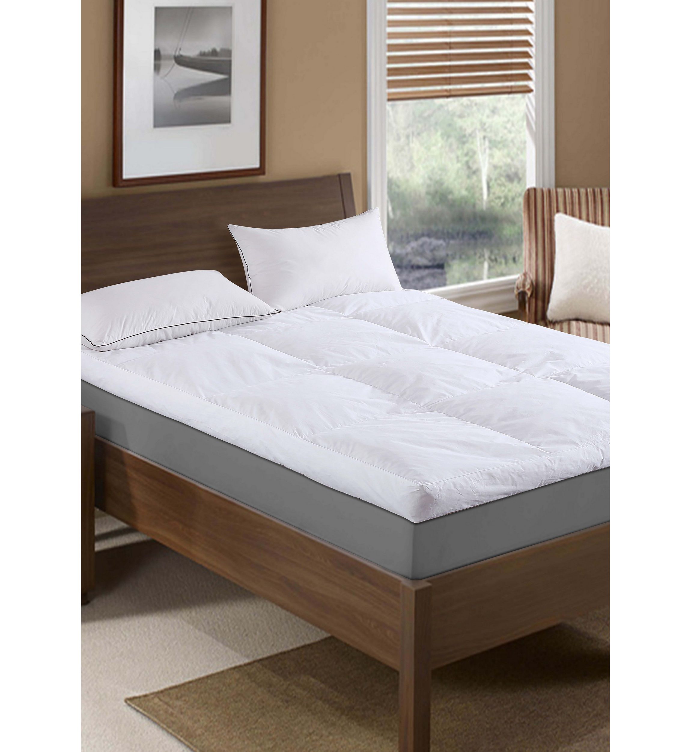 5 Inch Feather Bed with Cotton Cover