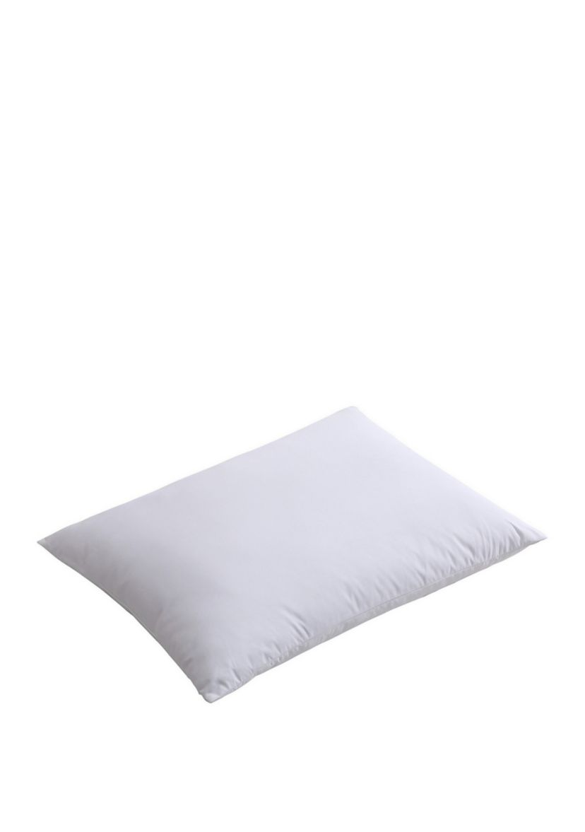 Set of 2 Cotton Silver Goose Nano Feather Pillows