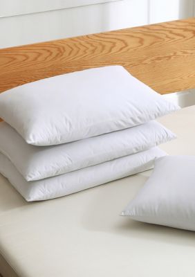 St. James Home Set of 4 Soft Cover Nano Feather Filled Bed Pillows