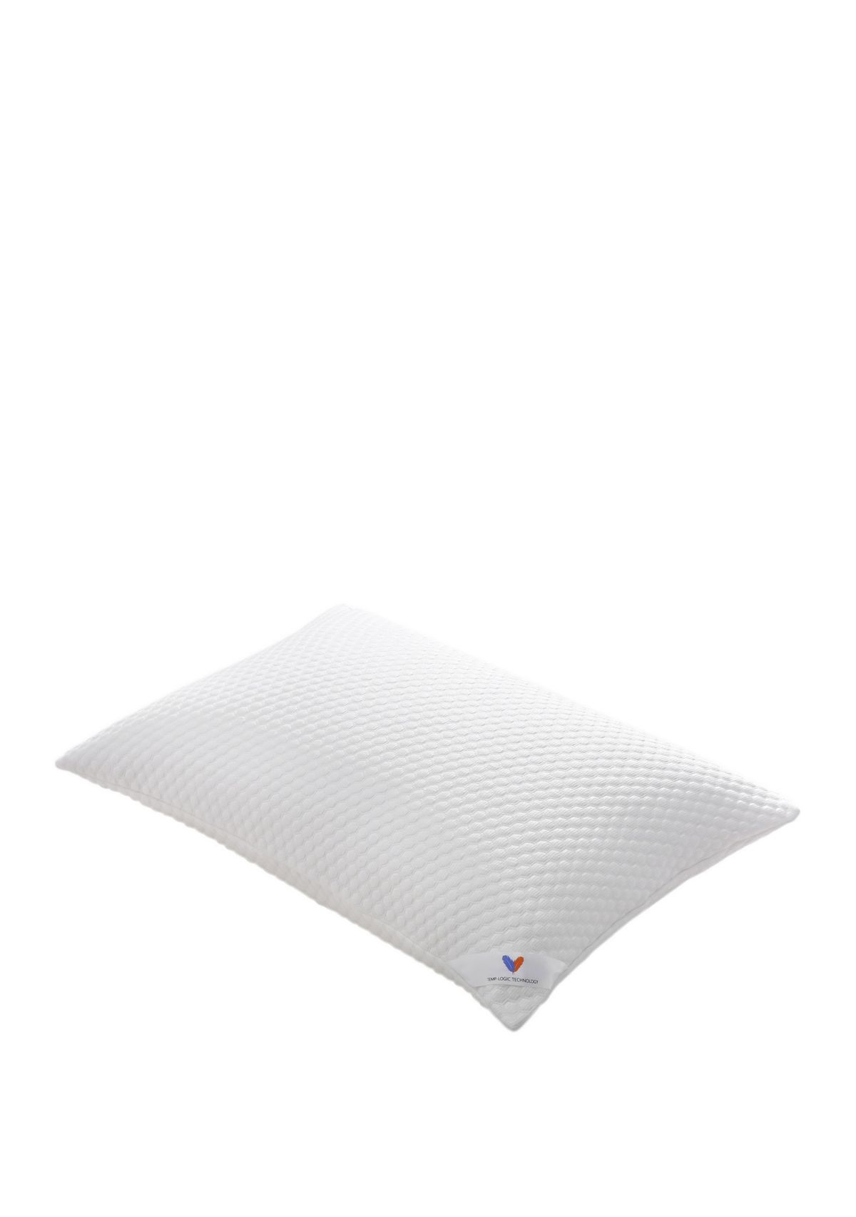 Cooling Knit Bed Pillow with Nano Feather Fill and Removable Cover 