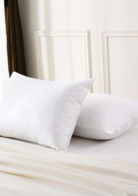 Royal Velvet White Goose Nano Down and Feather Pillows, Set of 2 King