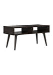 Shorewood Mid Century Modern Wood TV Stand with Shelves