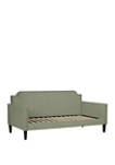 Upholstered Twin Size Rounded Back Daybed in Velvet