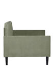 Upholstered Twin Size Rounded Back Daybed in Velvet