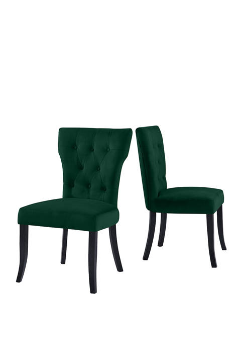 Handy Living Sirena Dining Chairs in Velvet (Set
