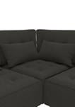 McCarthy Modular 5 Piece Sectional in Textured Chenille