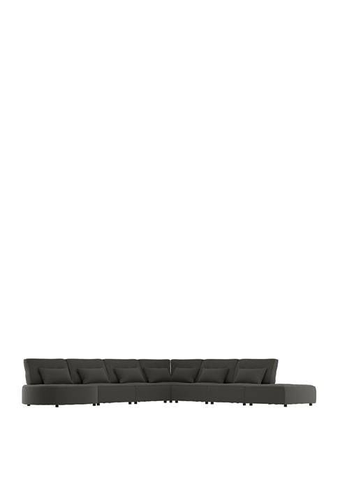 McCarthy Modular 7 Piece Sectional in Textured Chenille