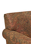Winnetka Arm Chair and Ottoman Paisley