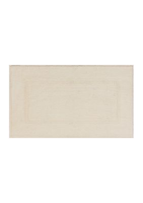 Crown & Ivy Bath Mat Collection, Ivory, 24 x 40