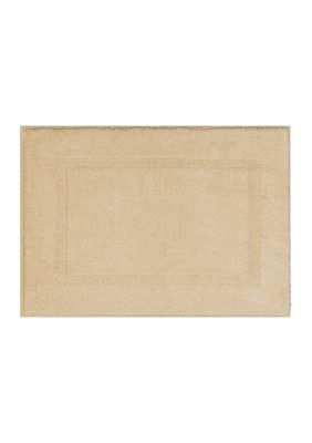 Crown & Ivy Bath Mat Collection, Sand, 24 x 40