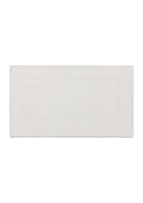 Crown & Ivy Bath Mat Collection, White, 24 x 40
