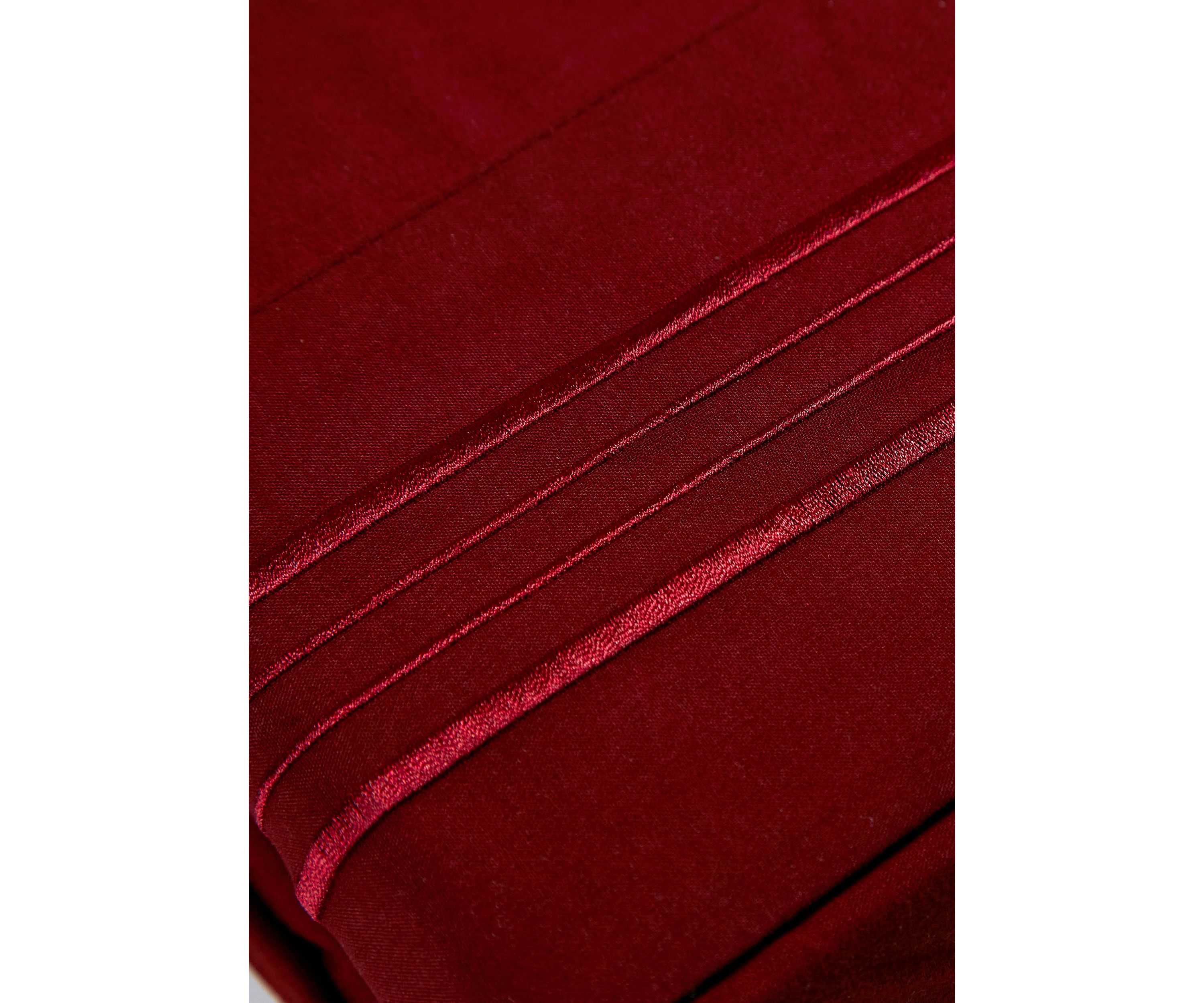 1800 Thread Count Brushed Microfiber Sheet Set with 4 Line Embroidery