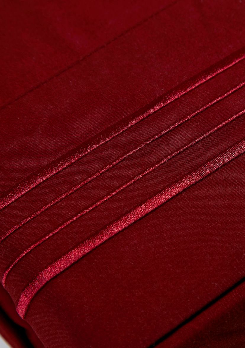 1800 Thread Count Brushed Microfiber Sheet Set with 4 Line Embroidery