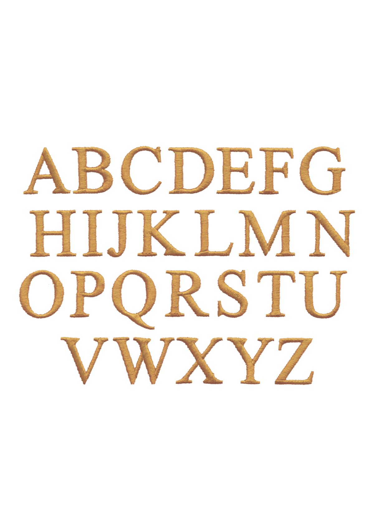 Personalized Novelty Hand Towels (Set of 2) in Gold Bookman Font