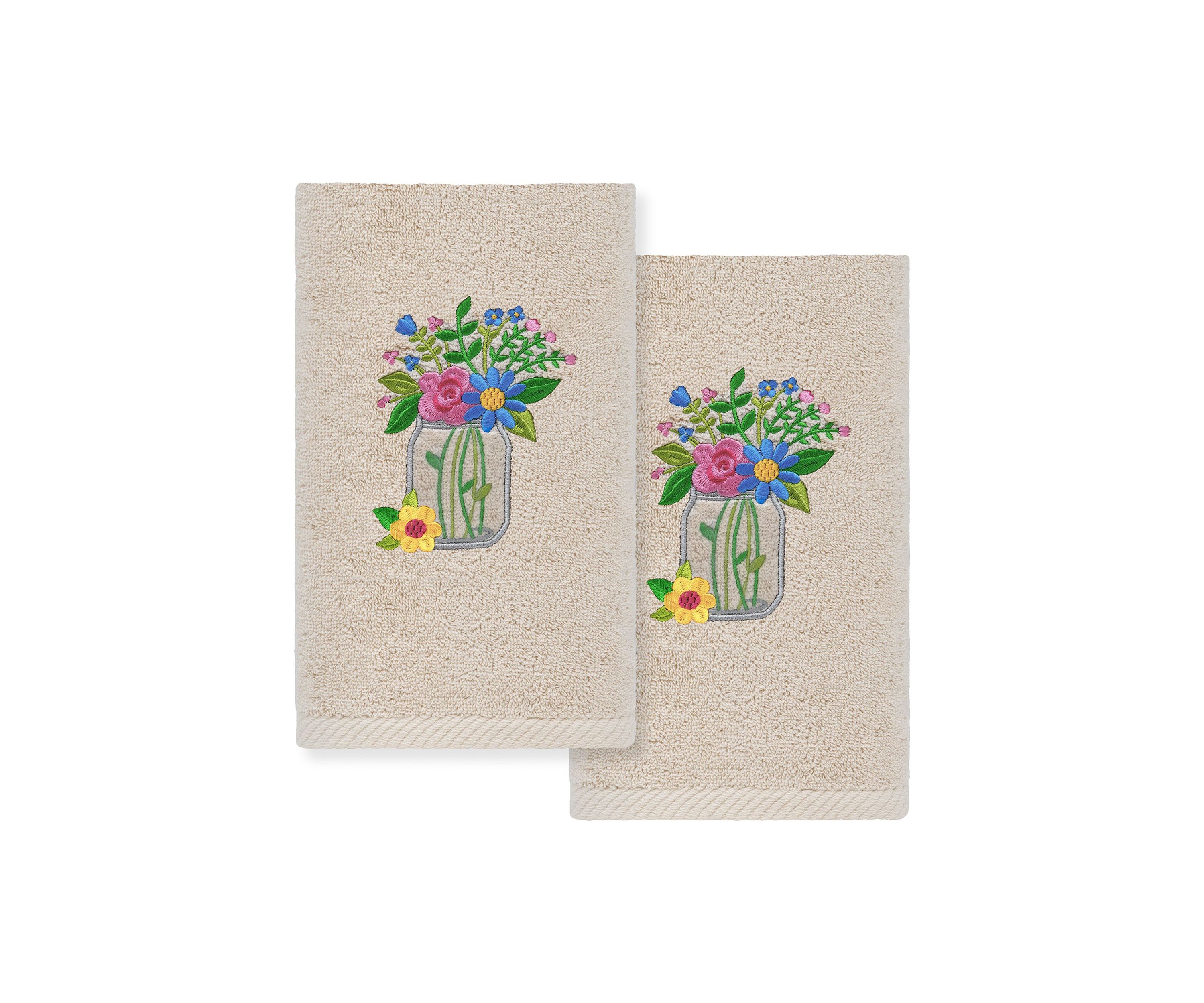 Country Bouquet - Embroidered Hand Towel