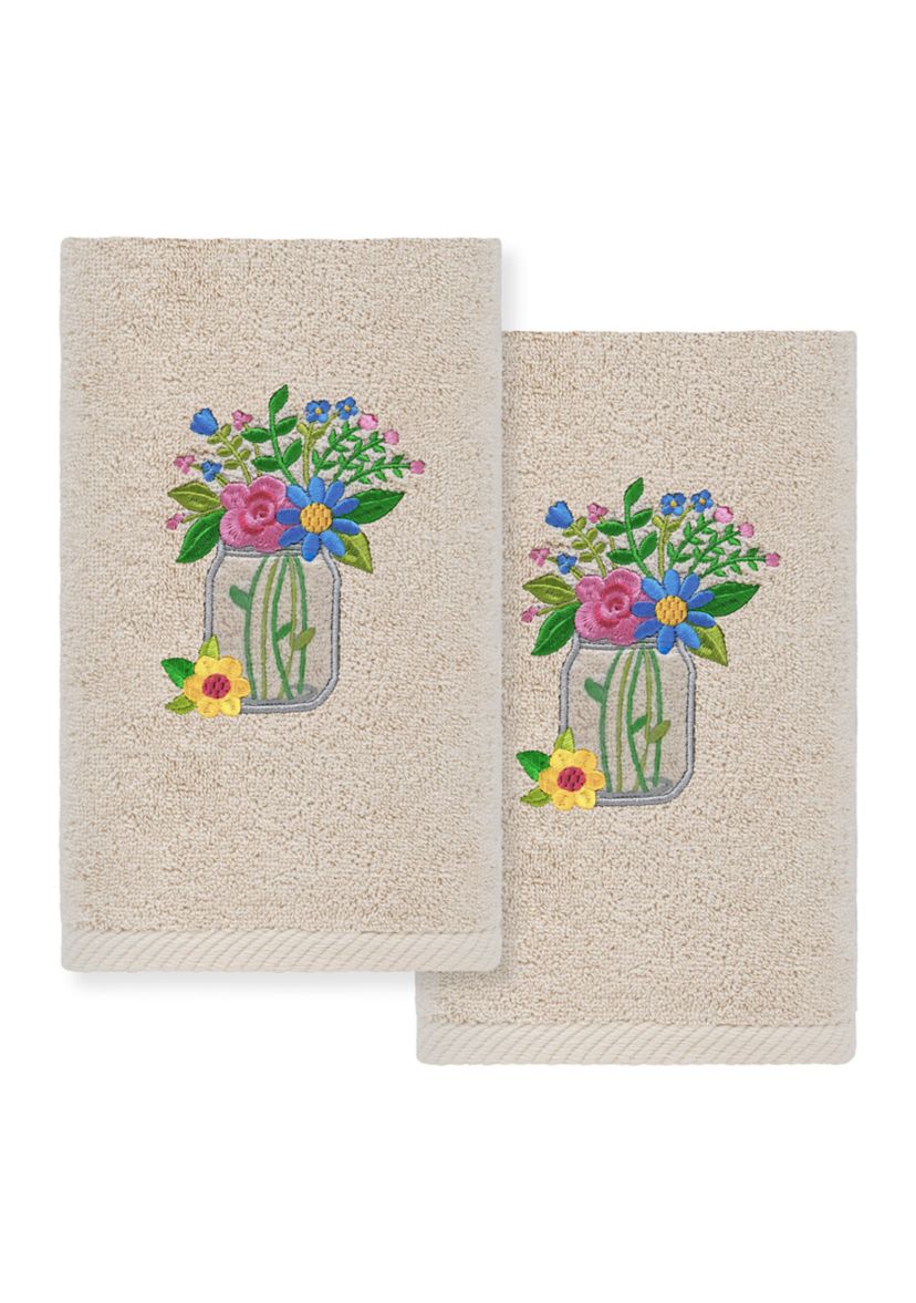 Country Bouquet - Embroidered Hand Towel