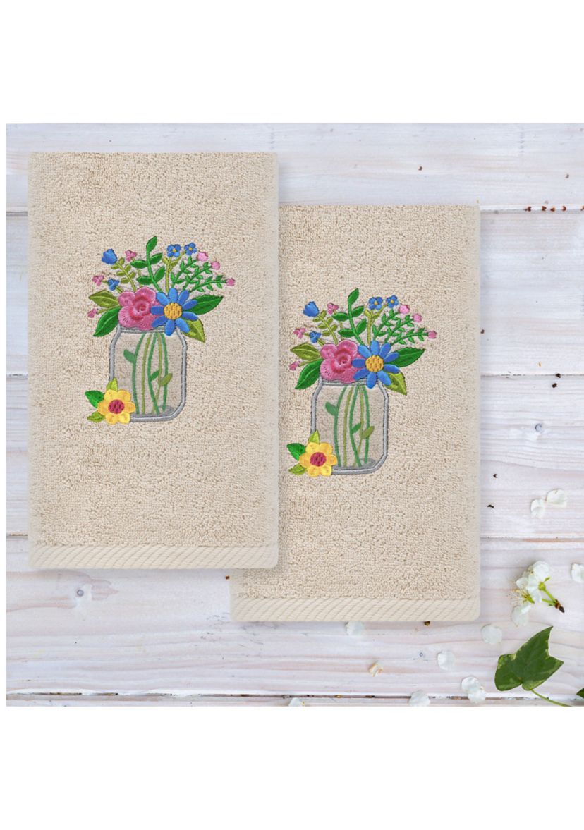 Country Bouquet - Embroidered Hand Towel