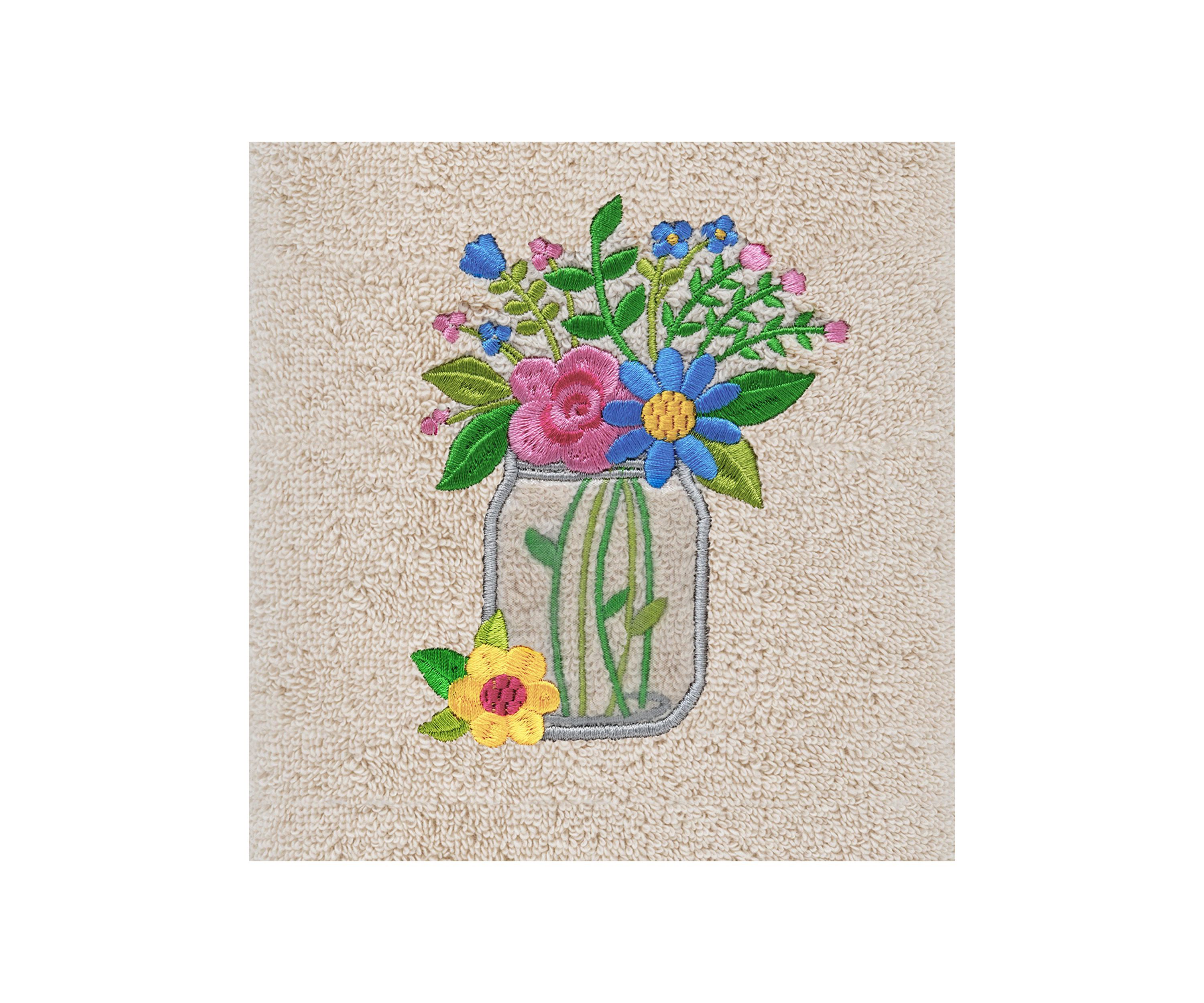 Country Bouquet - Embroidered Hand Towel
