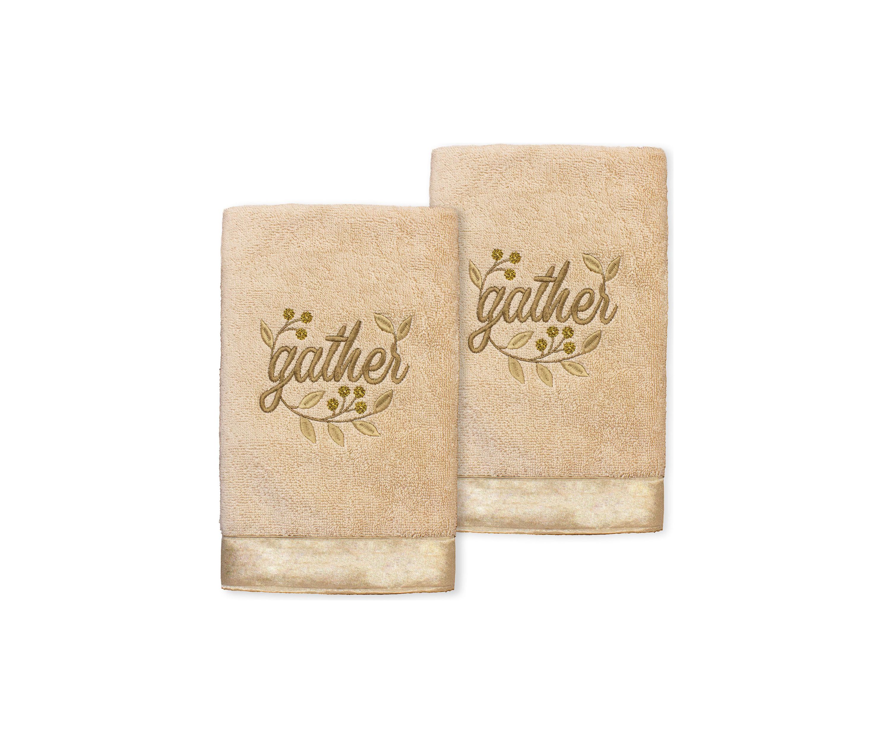 GATHER - Embroidered Hand Towel