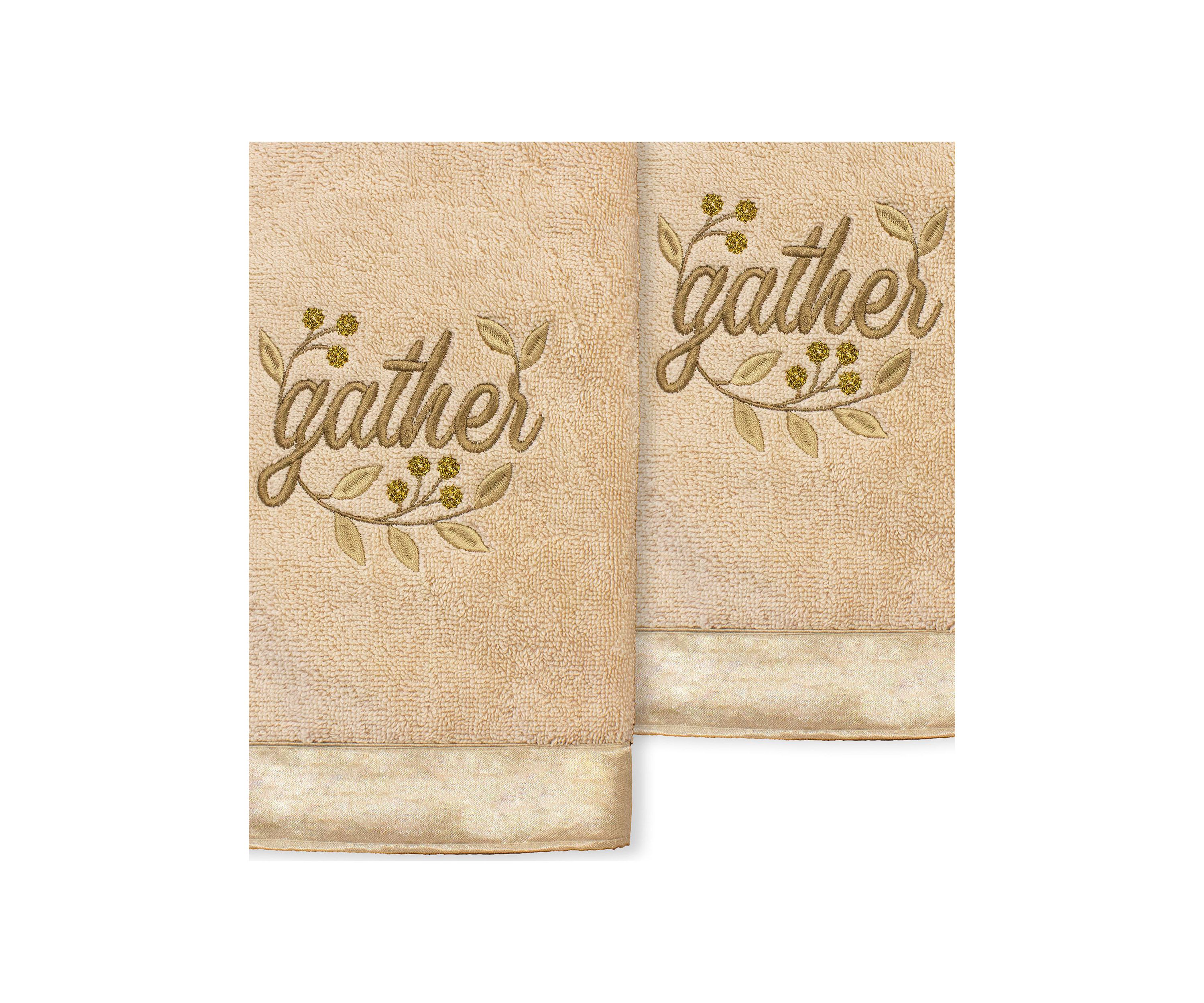 GATHER - Embroidered Hand Towel