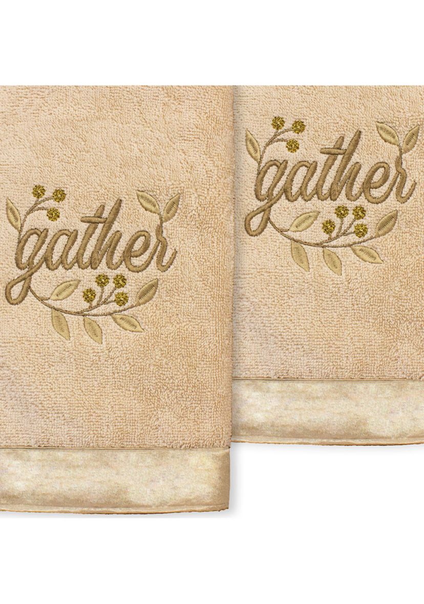 GATHER - Embroidered Hand Towel