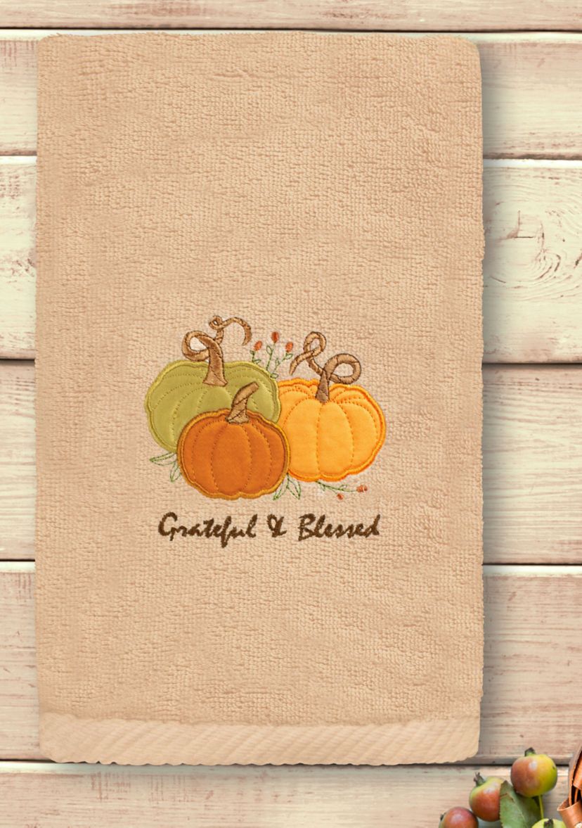 Grateul & Blessed - Embroidered Hand Towel