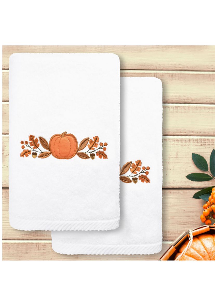 Harvest Bounty - Embroidered Hand Towels (Set of 2)