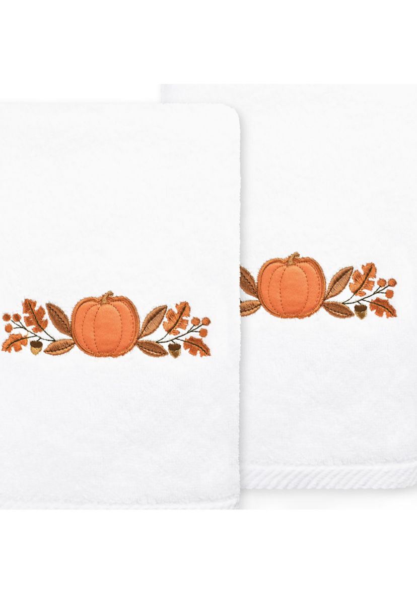 Harvest Bounty - Embroidered Hand Towels (Set of 2)