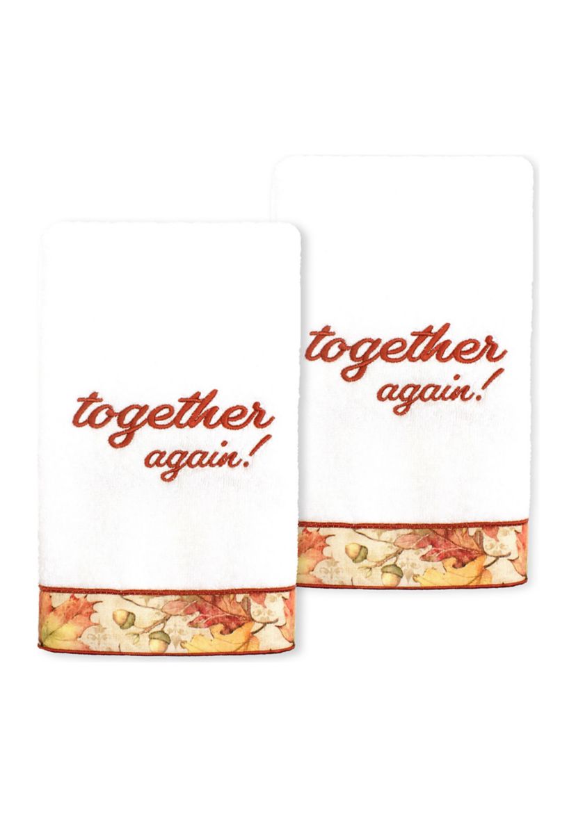 THANKSGIVING TOGETHER AGAIN - Embroidered Hand Towel