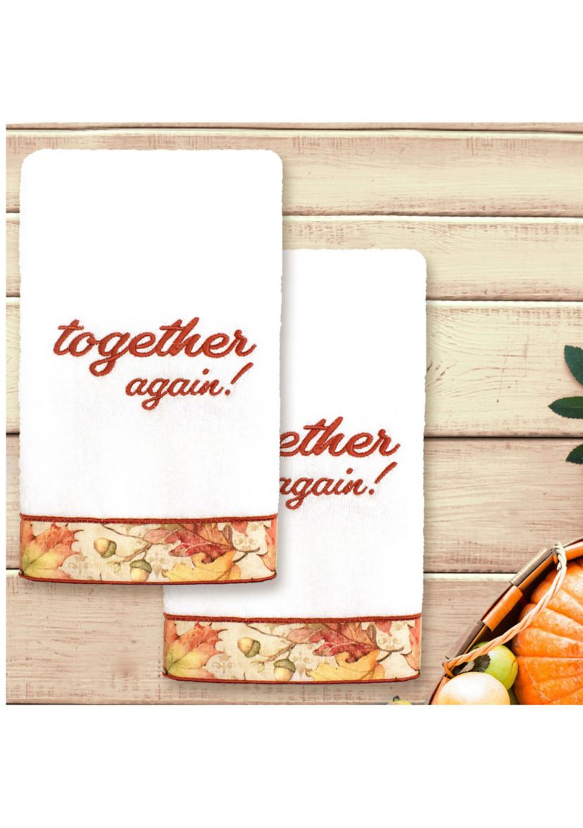 THANKSGIVING TOGETHER AGAIN - Embroidered Hand Towel