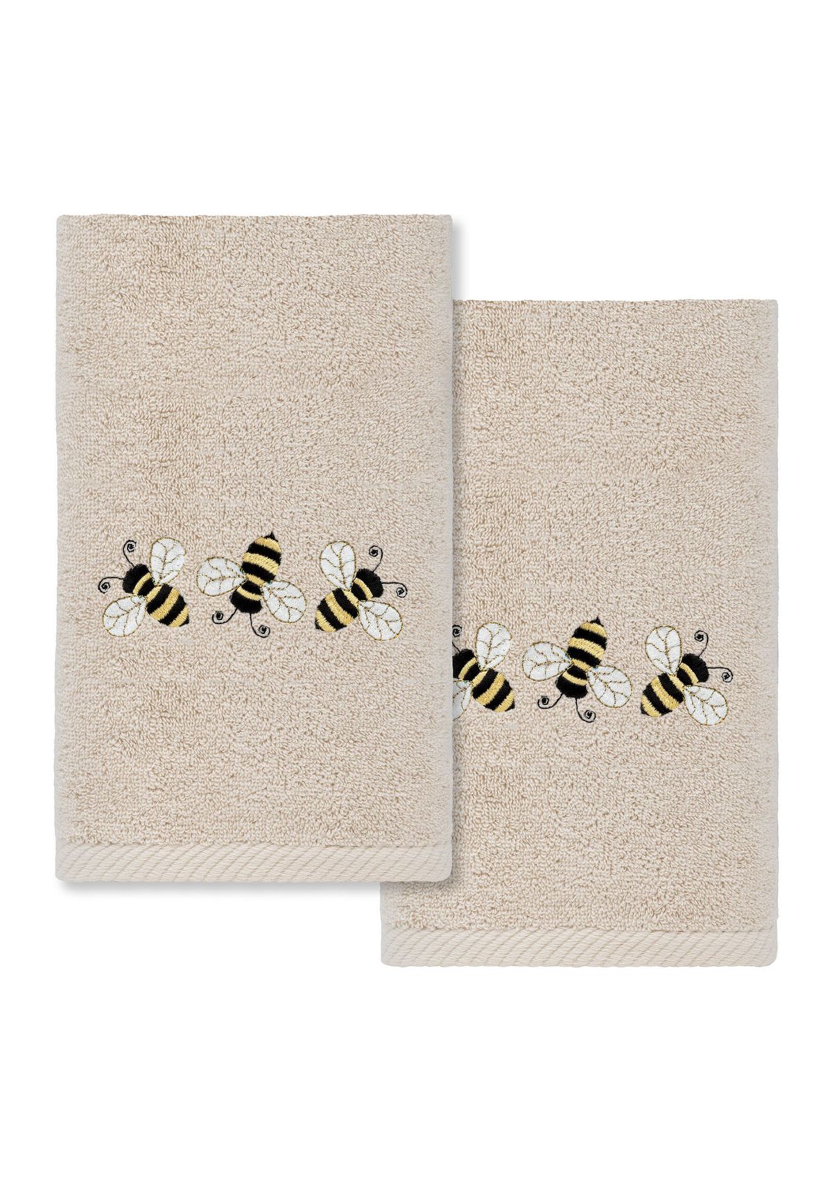 Bee Dance - Embroidered Hand Towel